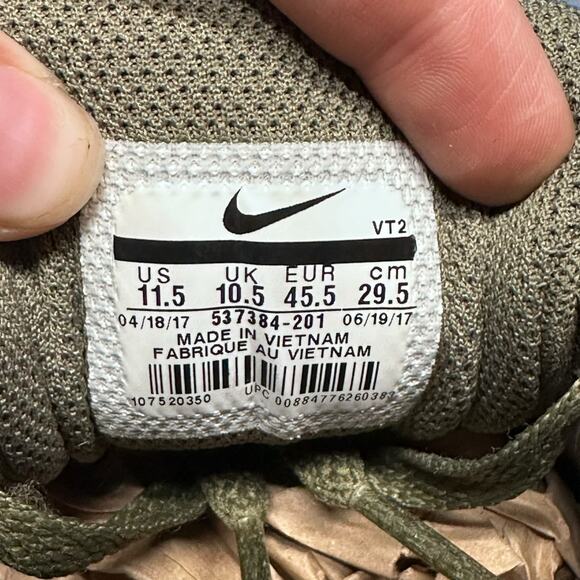 Nike Air Max 90 Men’s Olive Green Sneakers - Size 11.5 - Picture 7 of 7